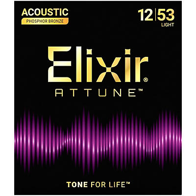 Elixir Attune Phosphor Bronze Acoustic Guitar Strings -
