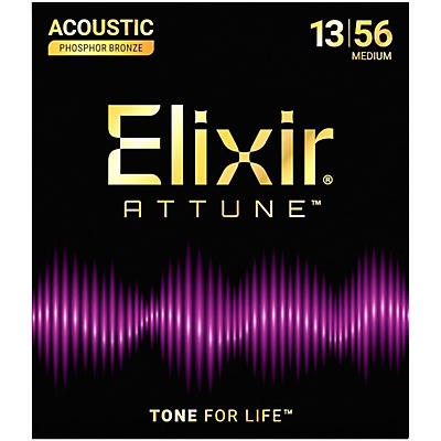 Elixir Attune Phosphor Bronze Acoustic Guitar Strings -
