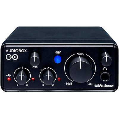 PreSonus AudioBox GO Mobile 2x2 USB Audio Interface With Studio One Artist 6 Software