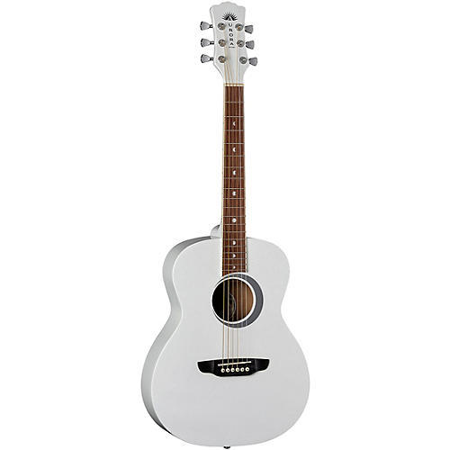 Luna Guitars Aurora Borealis 3/4 Size Acoustic Guitar Condition 1 - Mint White Sparkle