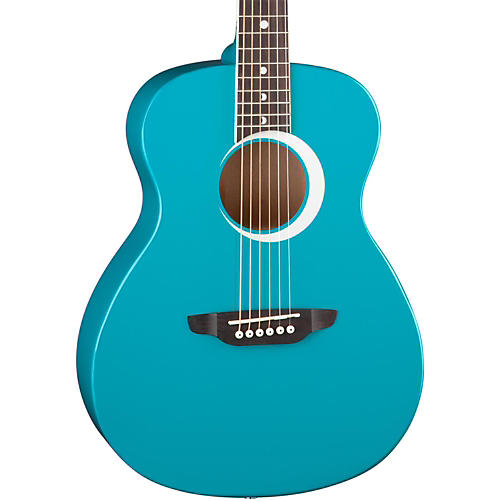 Luna Guitars Aurora Borealis 3/4 Size Acoustic Guitar Teal Sparkle