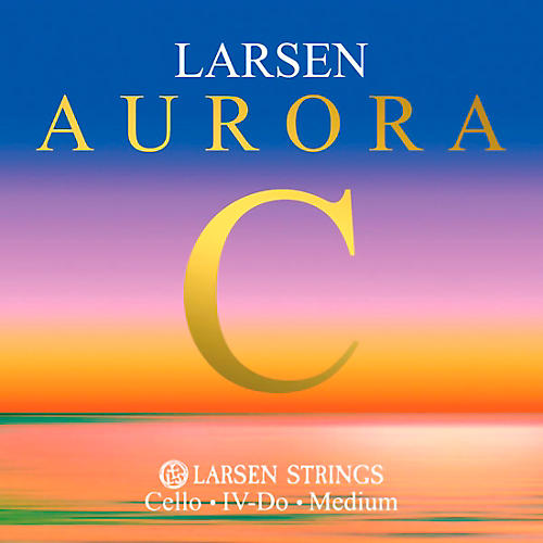 Larsen Strings Aurora Cello C String 4/4 Size, Medium Tungsten, Ball End