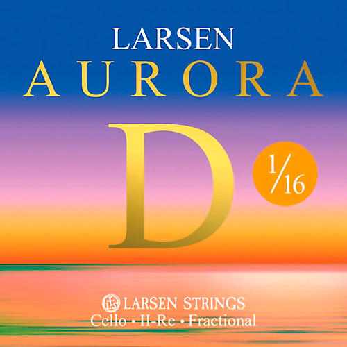 Larsen Strings Aurora Cello D String 1/16 Size, Medium