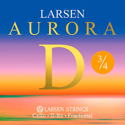 Larsen Strings Aurora Cello D String 3/4 Size, Medium