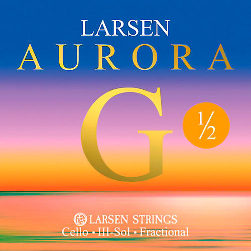 Larsen Strings Aurora Cello G String 1/2 Size, Medium Nickel, Ball End