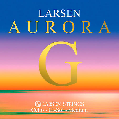 Larsen Strings Aurora Cello G String 4/4 Size, Medium Nickel, Ball End