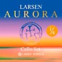 Larsen Strings Aurora Cello String Set 1/4 Size, Medium