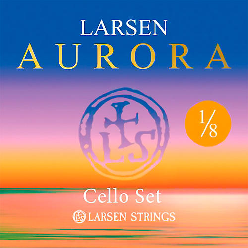 Larsen Strings Aurora Cello String Set 1/8 Size, Medium