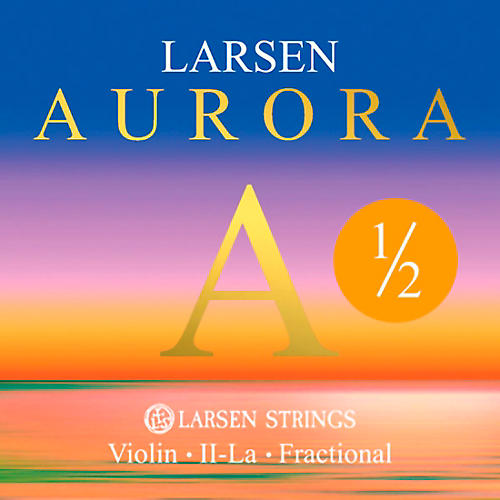 Larsen Strings Aurora Violin A String 1/2 Size Aluminum Wound, Medium Gauge, Ball End
