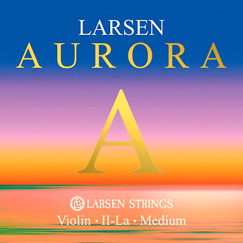 Larsen Strings Aurora Violin A String 4/4 Size Aluminum Wound, Medium Gauge, Ball End