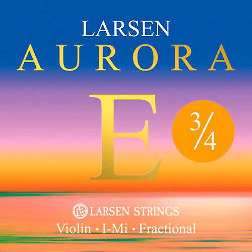 Larsen Strings Aurora Violin E String 3/4 Size Carbon Steel, Medium Gauge, Ball End