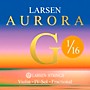 Larsen Strings Aurora Violin G String 1/16 Size Silver Wound, Medium Gauge, Ball End