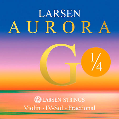 Larsen Strings Aurora Violin G String 1/4 Size Silver Wound, Medium Gauge, Ball End