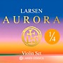 Larsen Strings Aurora Violin String Set 1/4 Size Medium Gauge, Ball End