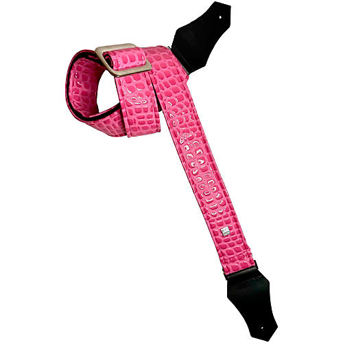 Get'm Get'm Aussie Gator Guitar Strap Bubble Pink 2 in.