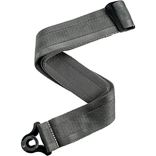 D'Addario Auto Lock Nylon Guitar Strap Metal Grey
