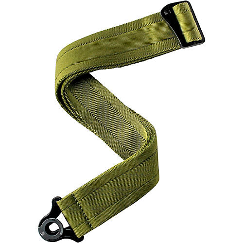 D'Addario Auto Lock Nylon Guitar Strap Olive Green