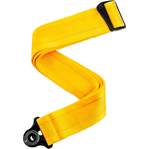 D'Addario Auto Lock Nylon Guitar Strap Yellow