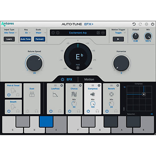 Antares Auto-Tune EFX+ 10 With 1-Month of Auto-Tune Unlimited (Software Download)