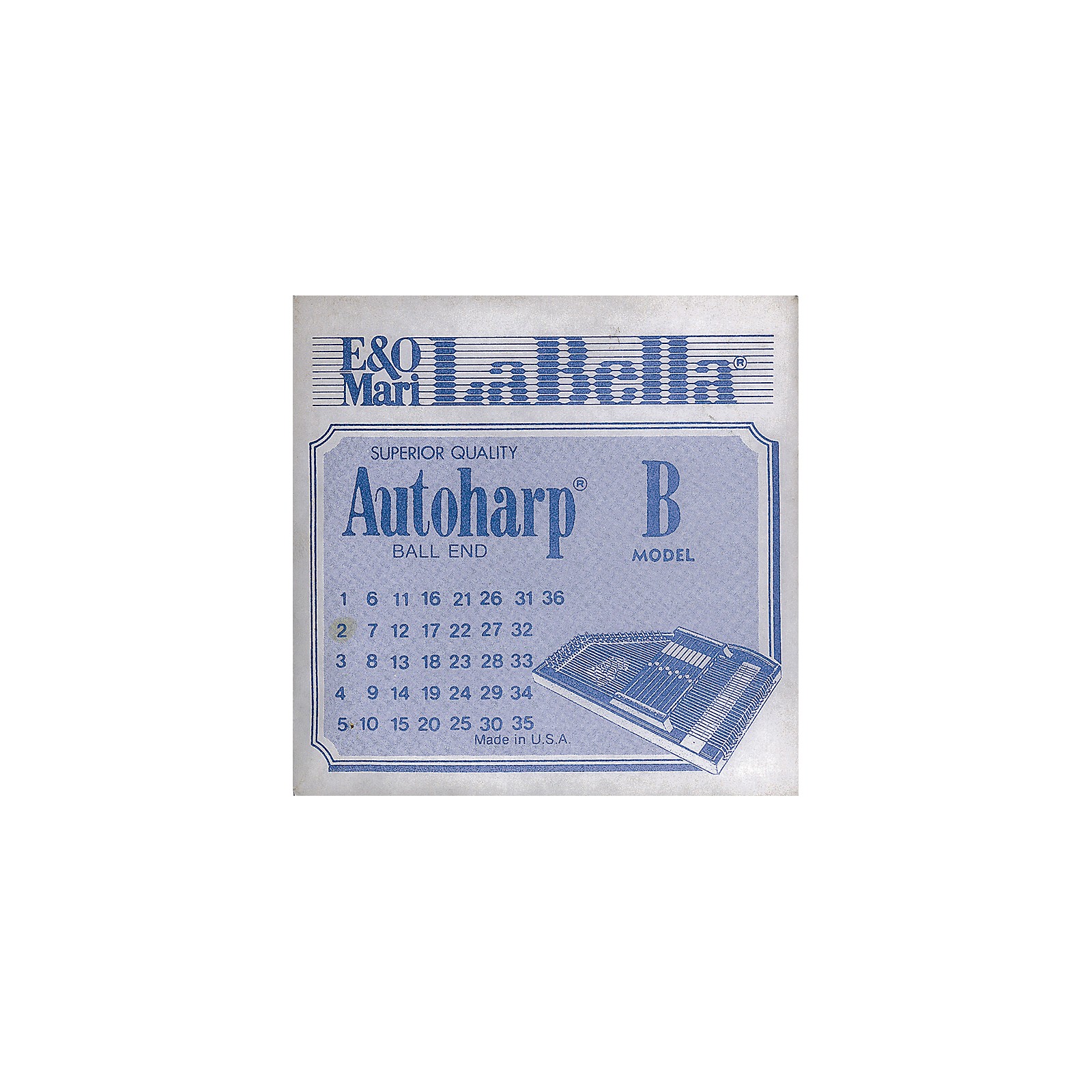 LaBella Autoharp Strings Ball End Not Wound Musician's Friend