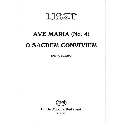 Editio Musica Budapest Ave Maria #4-o Sacrum Conv EMB Series by Franz Liszt