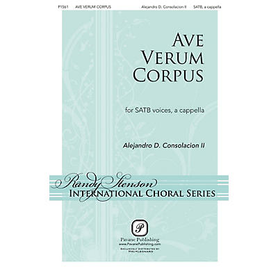 PAVANE Ave Verum Corpus SATB a cappella composed by Alejandro Consolacion