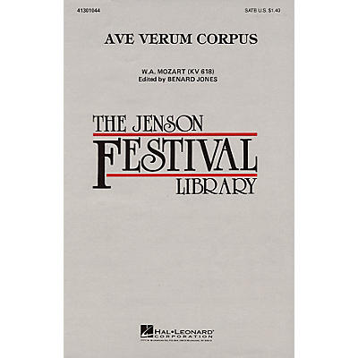 Hal Leonard Ave Verum Corpus SATB arranged by Benard Jones