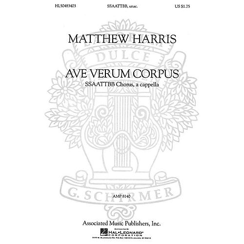 Associated Ave Verum Corpus (SSAATTBB a cappella) SSAATTBB A Cappella composed by Matthew Harris