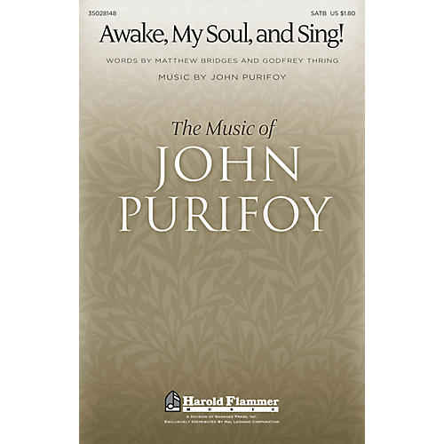 Shawnee Press Awake, My Soul, and Sing! SATB composed by John Purifoy