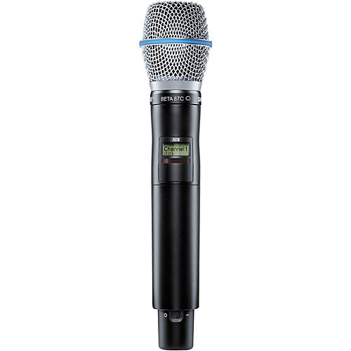 Shure Axient Digital AD2/B87C Wireless Handheld Microphone Transmitter With BETA87C Capsule Band G57