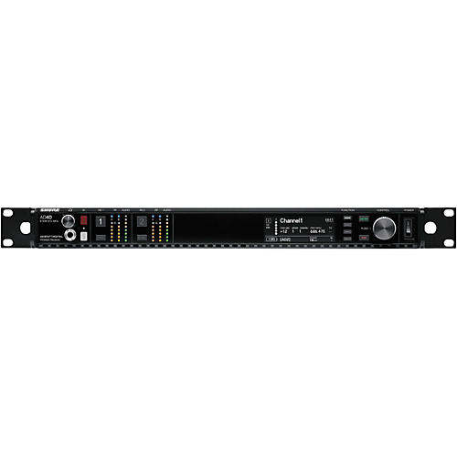 Shure Axient Digital AD4DNP Dual-Channel Receiver - Band 1, Black (Receiver Only) Band 1 Black