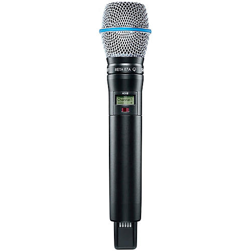 Shure Axient Digital ADX2/B87A Wireless Handheld Microphone Transmitter With BETA 87A Capsule Band G57