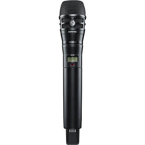 Shure Axient Digital ADX2/K8B Wireless Handheld Microphone Transmitter With KSM8 Capsule in Black Band G57