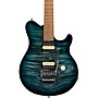 Ernie Ball Music Man Axis Flame Top Electric Guitar Yucatan Blue H05196