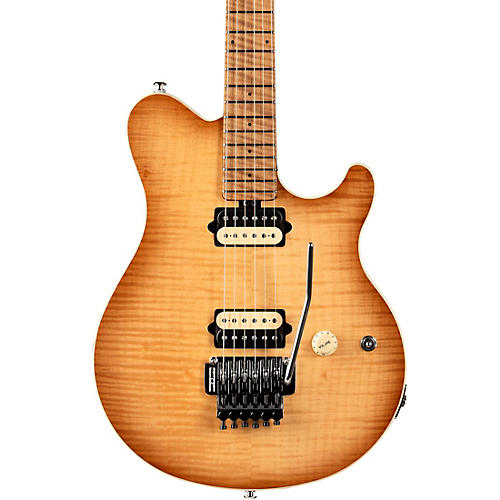 Ernie Ball Music Man Axis Flame Top (Satin) Electric Guitar Honey Pot