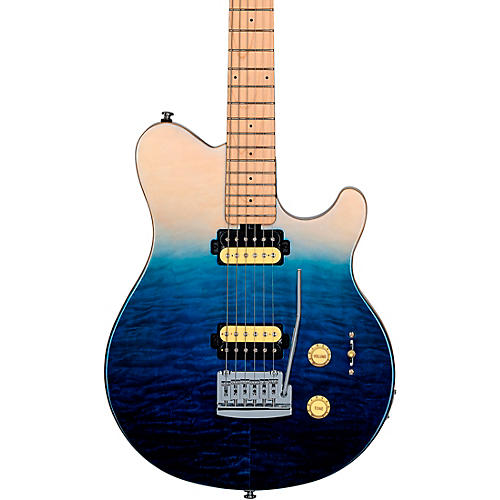 Sterling by Music Man Axis Quilted Maple Electric Guitar Spectrum Blue