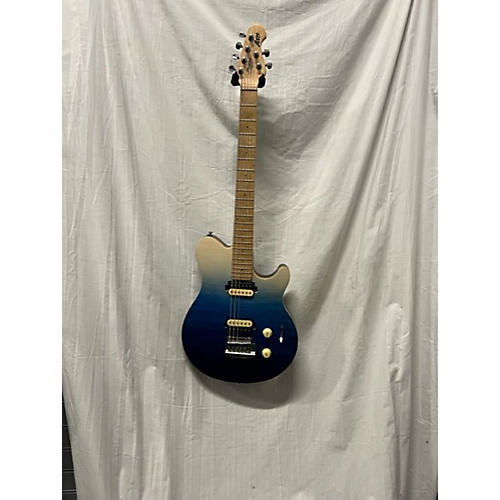 Ernie Ball Music Man Axis Sub Series Solid Body Electric Guitar Spectrum Blue