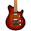 Ernie Ball Music Man Axis Super Sport Flame Top Electric Guitar Roasted AmberRoasted Amber