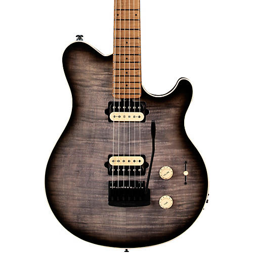 Ernie Ball Music Man Axis Super Sport Flame Top (satin) Electric Guitar Charcoal Cloud