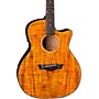 Dean Axs Exotic Gloss Spalt Maple Cutaway Acoustic-Electric Guitar Natural