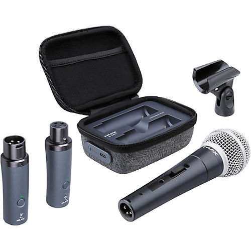 NUX B-3RC 2.4GHz Wireless Mic System Dynamic Mic Bundle With Recharging Case Black