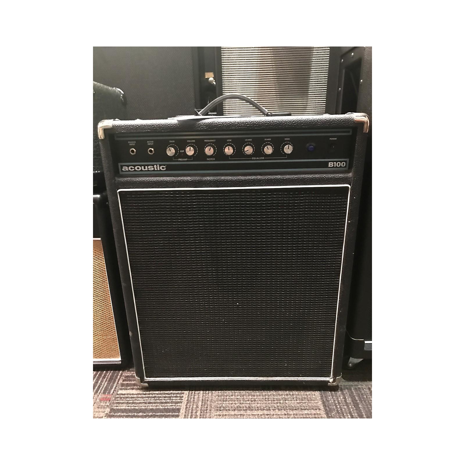Used Acoustic B100 100W 1x15 Bass Combo Amp Musician