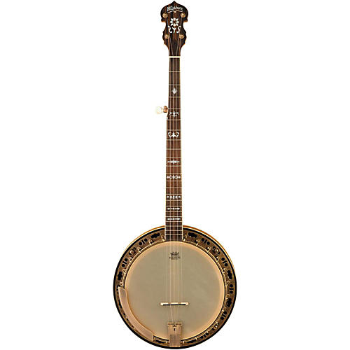 B120 Natural Distressed 5-String Banjo w/case
