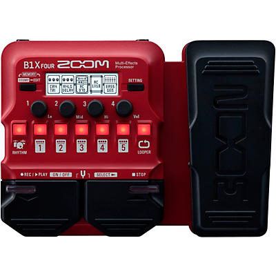 Zoom B1X FOUR Bass Multi-Effects Processor With Expression Pedal