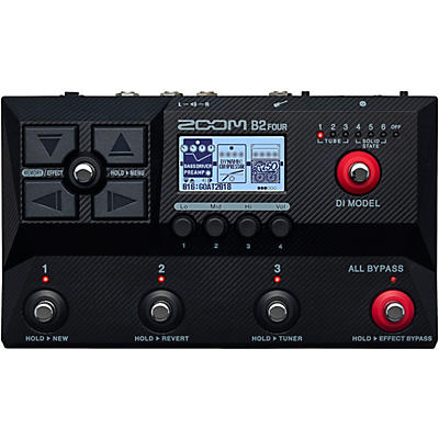 Zoom B2 Four Multi-Effects Processor for Bass -