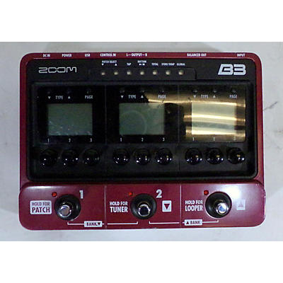 Zoom B3 Bass FX And Amp Simulator Bass Effect Pedal