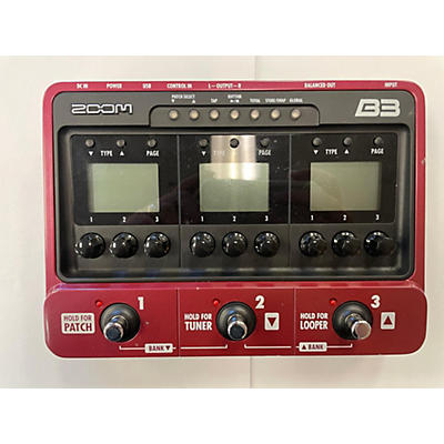 Zoom B3 Bass FX And Amp Simulator Bass Effect Pedal