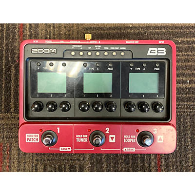 Zoom B3 Bass FX And Amp Simulator Bass Effect Pedal