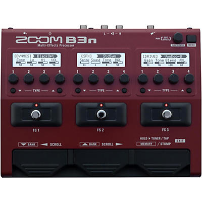 Zoom B3n Multi-Effects Bass Guitar Processor
