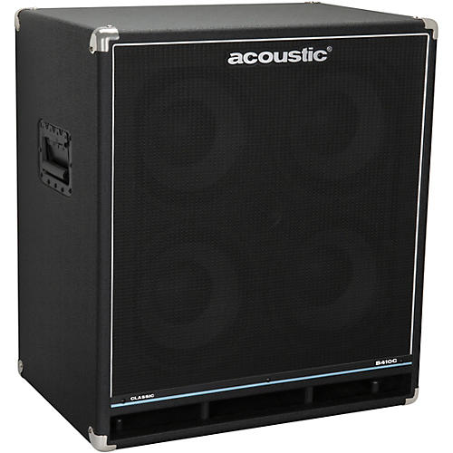 Acoustic B410C Classic 400W 4X10 Bass Speaker Cabinet Black